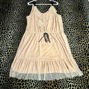 Xhilaration dress - Nude w/Black satin straps - XXL